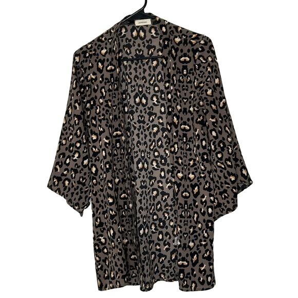 Adrienne Tops - Leopard Kimono Size Small by Adrienne